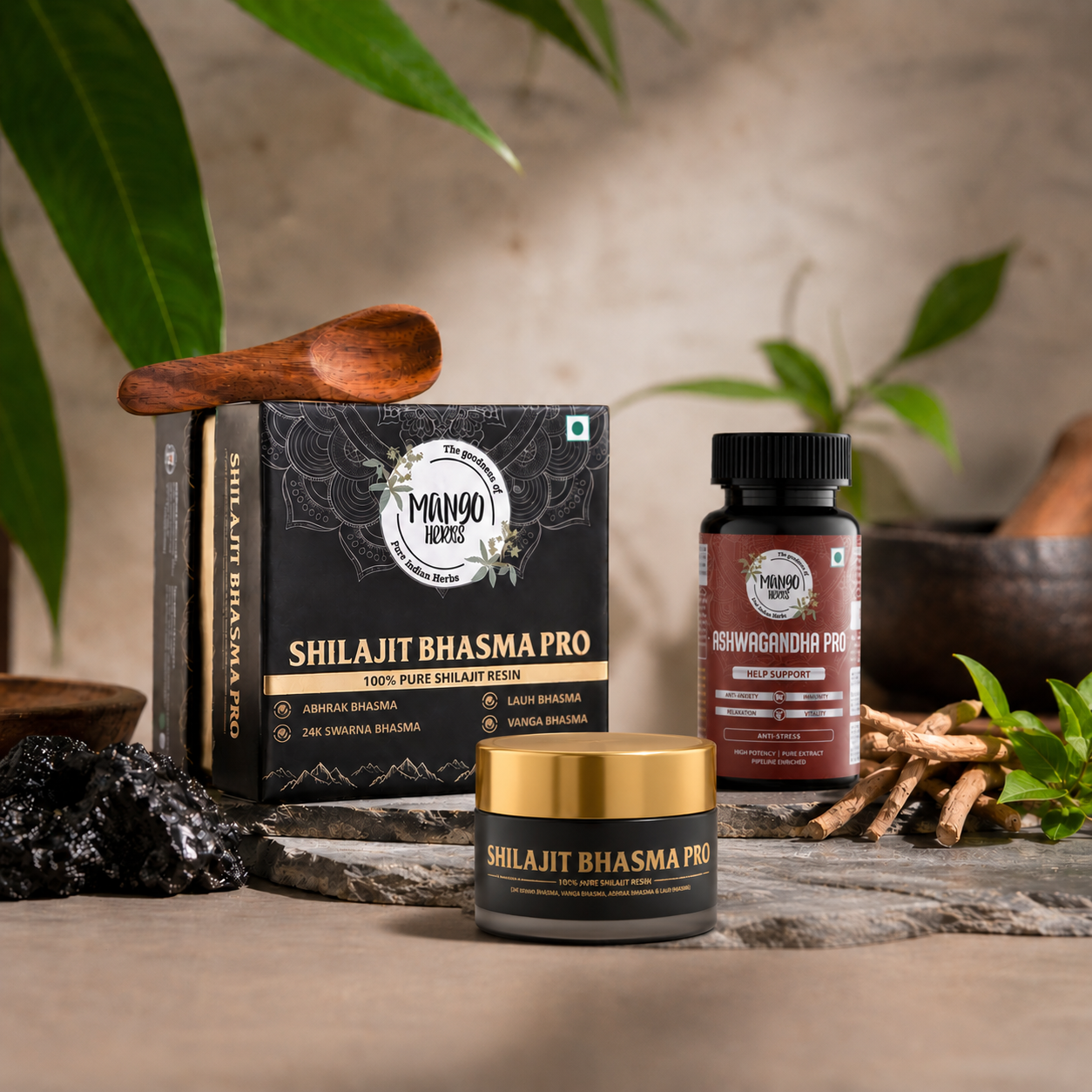 SHILAJIT BHASMA  & ASHWAGANDHA STACK